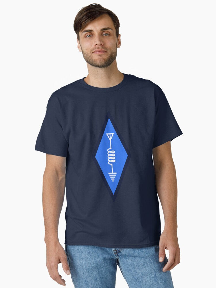 Ham Radio Logo Design Blue