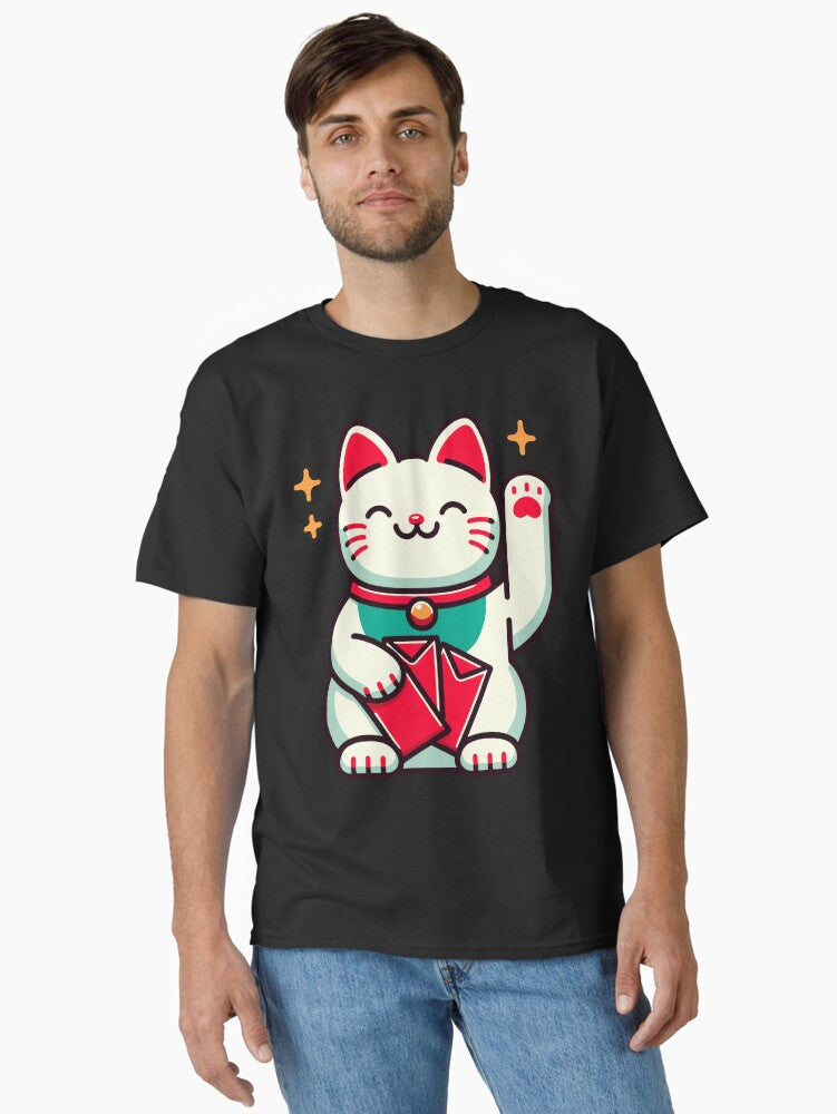Chinese New Year of Dragon 2024 Lucky Maneki-Neko Classic T-Shirt | Premium Unisex T-Shirt, Trending Graphic Tee