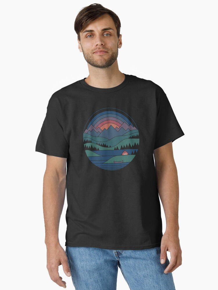 The Lake at Twilight Classic T-Shirt | Graphic T-Shirt for Unisex