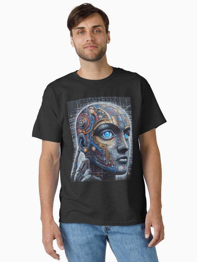 Artificial intelligence performance Classic T Shirt T Shirt Viral TikTok Daily Wear