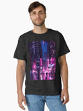 Night Tokyo Cyberpunk Ai Generated Photography Classic T Shirt T Shirt Streetwear Style Modern Aesthetic
