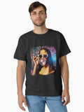 Funny Mona Lisa Bubble Gum Retro Disco Classic T-Shirt | Premium Unisex T-Shirt, Trending Graphic Tee