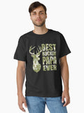 Best Buckin' Papa Ever - Camo T-Shirt