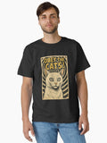Obey the Cats Vintage Hypnosis Cat Art Classic T-Shirt | Graphic T-Shirt for Unisex