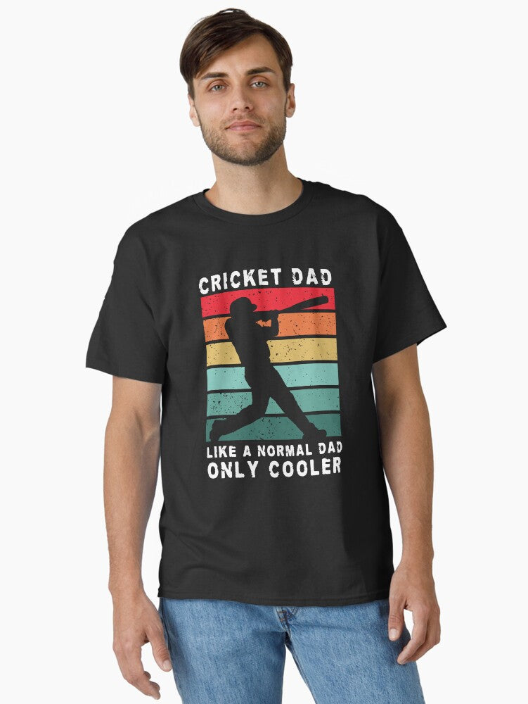 Cricket Dad Retro Vintage Like a Normal Dad Only Cooler Father's Day Gift Classic T-Shirt | Graphic T-Shirt for Unisex