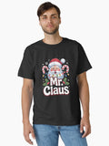Mr and Mrs Claus Couples Matching Christmas Pajamas Santa Classic T-Shirt | Premium Unisex T-Shirt, Trending Graphic Tee