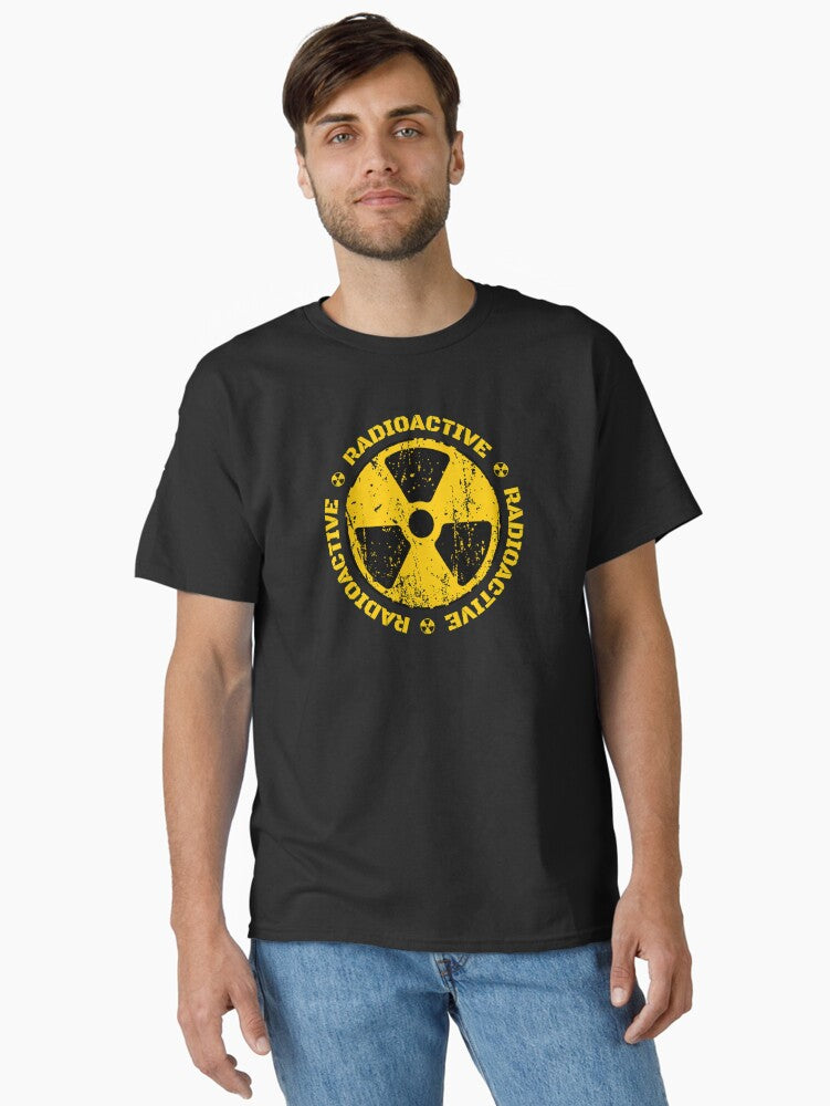 Distressed Radiation Symbol Classic T-Shirt | Premium Unisex T-Shirt, Trending Graphic Tee