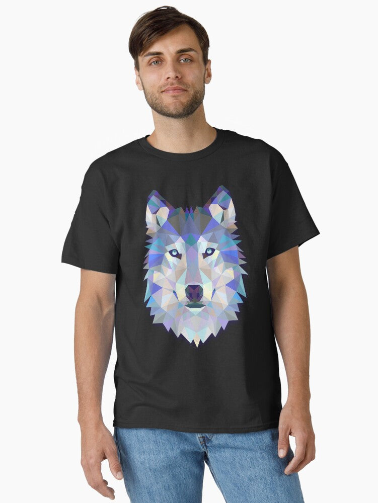Cool Colorful Wolf Classic T-Shirt | Graphic T-Shirt for Unisex