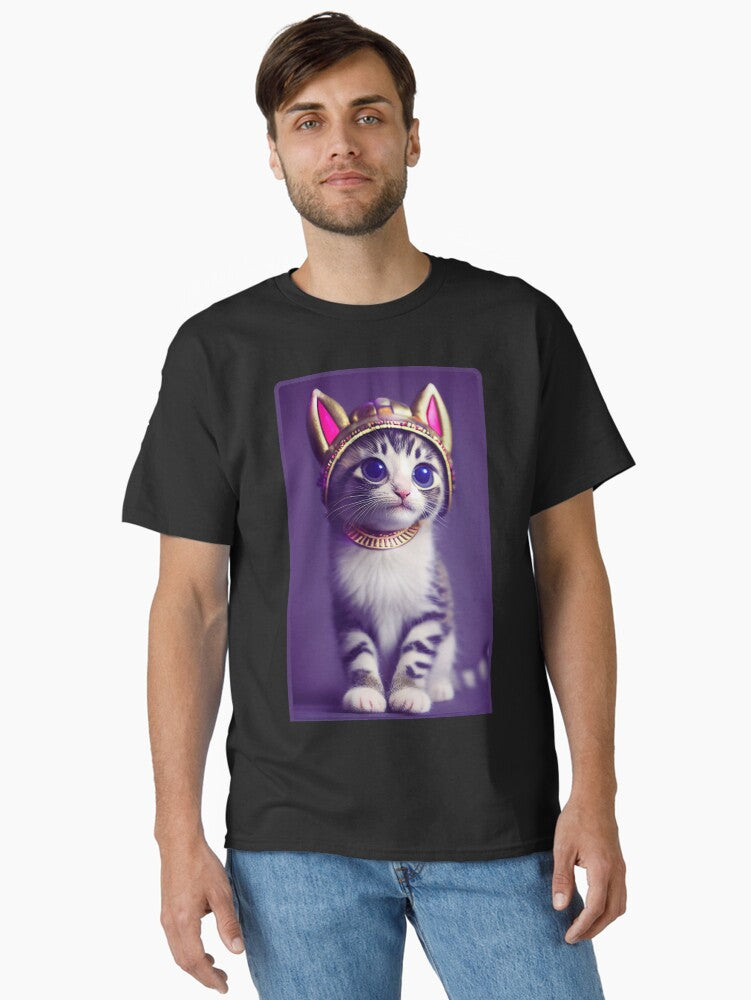 CG Kitten Crown Classic T Shirt T Shirt Comfort Fit Futuristic Style