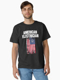 American Electrician – Patriotic USA Flag Electrician Design