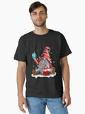Cute Christmas Red Gnome Santa Light Shirt Gnomes Xmas Holiday T Shirt Classic T-Shirt | Graphic T-Shirt for Unisex