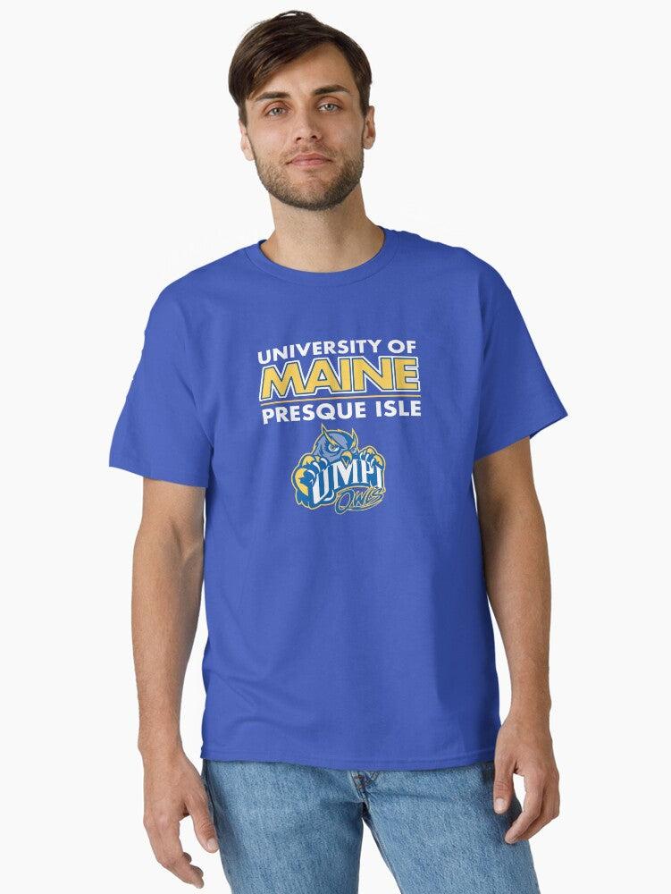 University of Maine at Presque Isle UMPI - Owls Spirit Design Classic T-Shirt | Graphic T-Shirt for Unisex