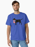 Labrador Retriever Patriotic USA Flag Stars and Stripes Lab I Love Labradors, I Love USA, 4th of July Gift Cute Lab T-Shirt