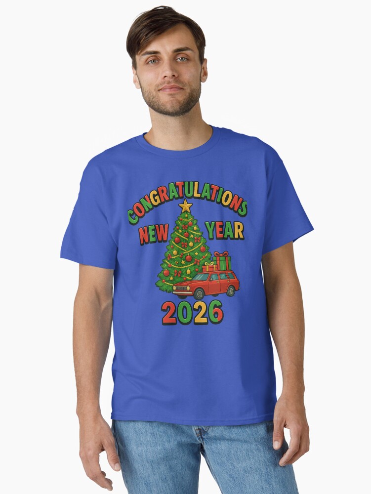 New Year 2026 Christmas Classic T-Shirt | Premium Unisex T-Shirt, Trending Graphic Tee