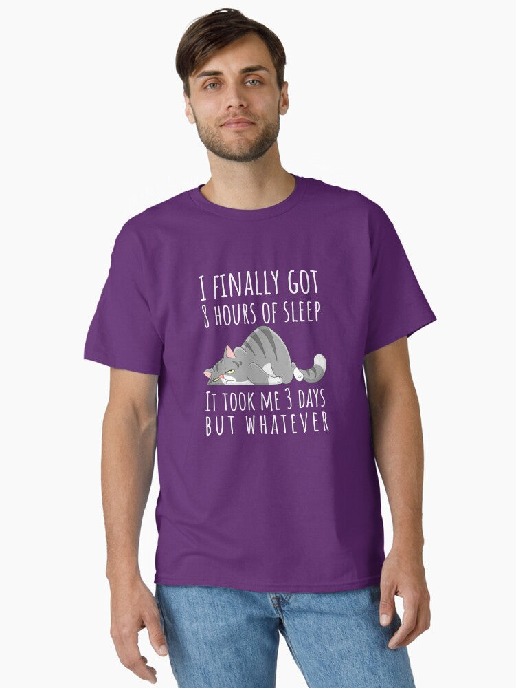 Funny Insomnia Cat Sleep Classic T T Shirt