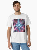 Quantum Glitch Cyber Void Rift Futuristic Neon Digital Collapse Classic T Shirt T Shirt AI Inspired Art Futuristic Style