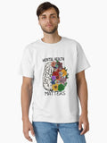 Mental Health Matters- Floral Brain T-Shirt