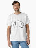 German Shorthaired Pointer Ears – Minimal Line Art Dog T-Shirt