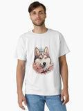 Shikoku Dog // Shikoku // Shikoku Dog Puppy // Cute Shikoku, Flowers Journaling T-Shirt