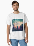 Connections Digital Painting Classic T Shirt T Shirt Premium Print Futuristic Style