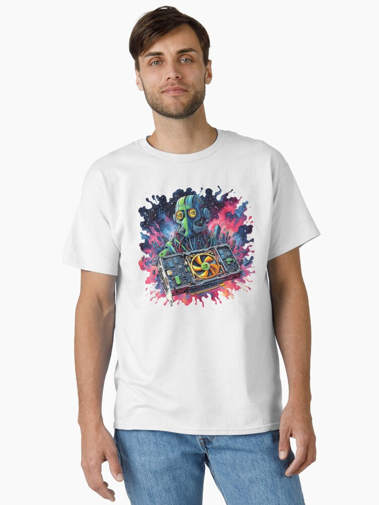 Graphic Cards sticker Classic T Shirt T Shirt AI Inspired Art Modern Aesthetic