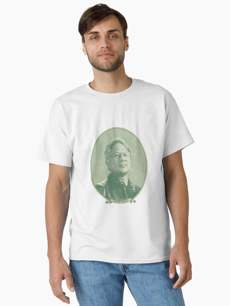 Jensen Huang Dollar Bill Money Classic T Shirt T Shirt Trending US Modern Aesthetic