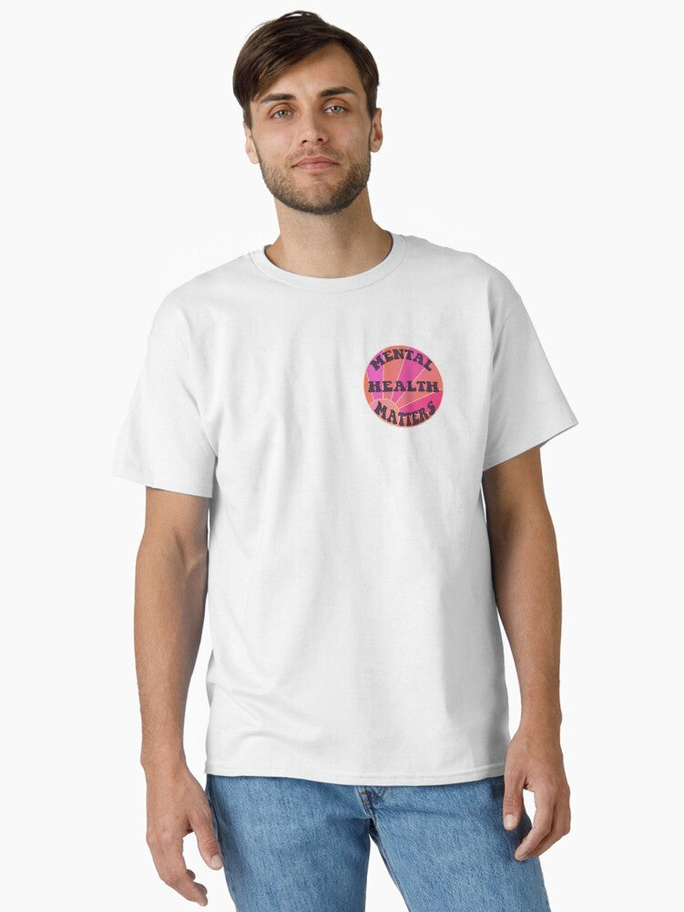 Mental Health Matters Circle Design With Sun T-Shirt