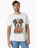 A dog wearing pajamas with messy hair Classic T-Shirt | Premium Unisex T-Shirt, Trending Graphic Tee
