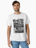 ART can be strange composition of creepy graphics black and white Classic T Shirt T Shirt Comfort Fit Futuristic Style