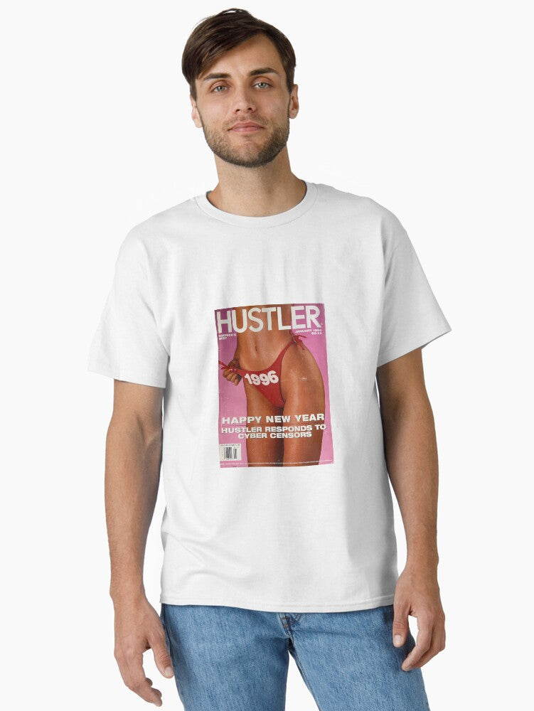 Hustler Magazine Cover Jan 1996 Classic T-Shirt | Premium Unisex T-Shirt, Trending Graphic Tee