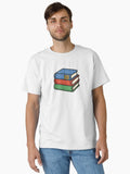 Back to school concept with stacked colorful books as isolated PNG AI generated Classic T Shirt T Shirt Viral TikTok