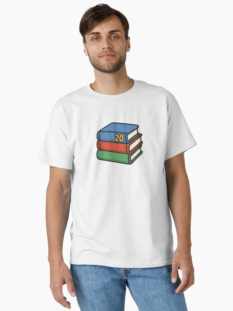 Back to school concept with stacked colorful books as isolated PNG AI generated Classic T Shirt T Shirt Viral TikTok