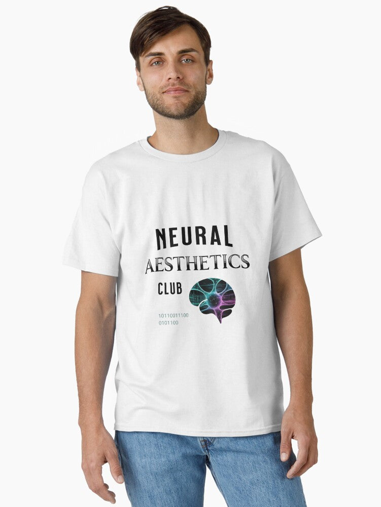 Futuristic Neural Network Art T Shirt Classic T Shirt T Shirt High Search Demand Futuristic Style