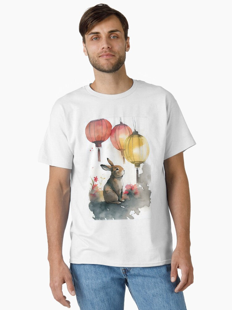 Year of the Rabbit Chinese Lanterns Chinese New Year 2023 Classic T-Shirt | Premium Unisex T-Shirt, Trending Graphic Tee