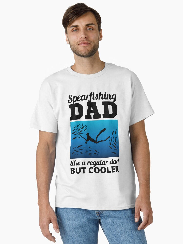 Spearfishing Underwater Fishing Dad Fathers Day T-Shirt