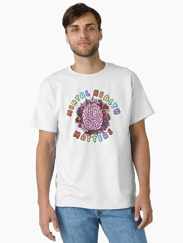 Mental Health (bright) Vinyl Sticker・mental Health Stickers・mental Health Art・waterproof Stickers・quote Stickers T-Shirt