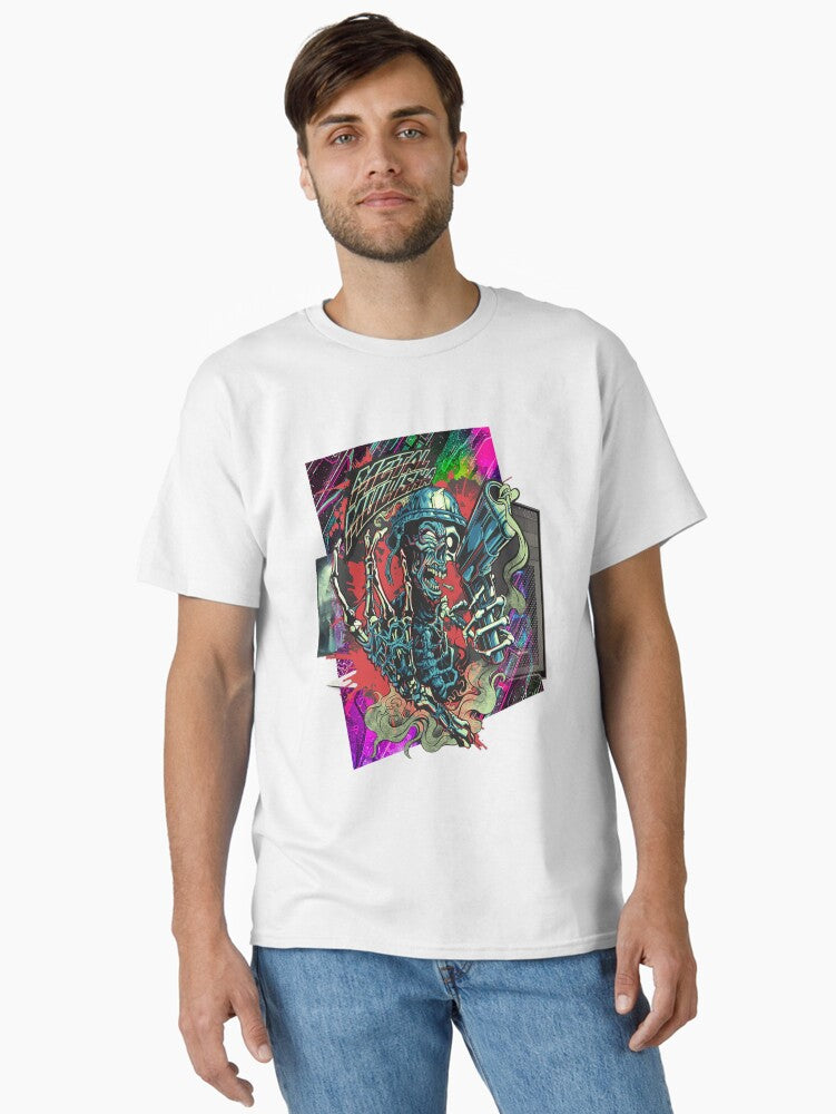 Neon Gamer Gaming Abstract Explosion teen boy gift Futuristic Character Video Game Classic T Shirt T Shirt Premium Print