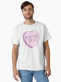 Menopause Sucks On Pink Candy Heart T Shirt