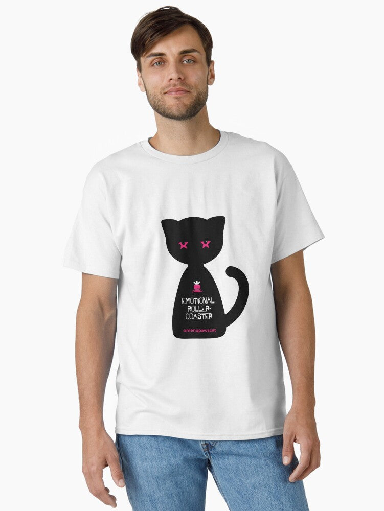 Menopaws Cat Emotional Rollercoaster Classic T T Shirt