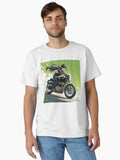 Speed Samurai Green Sky Anime Rider in Motion T Shirt Classic T Shirt T Shirt Streetwear Style Gift Ready