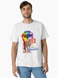 Beagle Dog, Proud of My Human, LGBTQ+ for Lovers of Small Hunting Dogs, in French T-Shirt