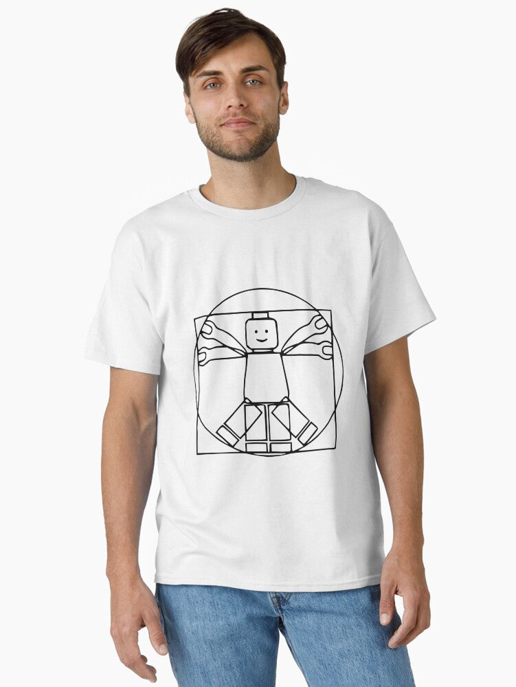 Brick Face - Vitruvian Man design Classic T-Shirt | Graphic T-Shirt for Unisex