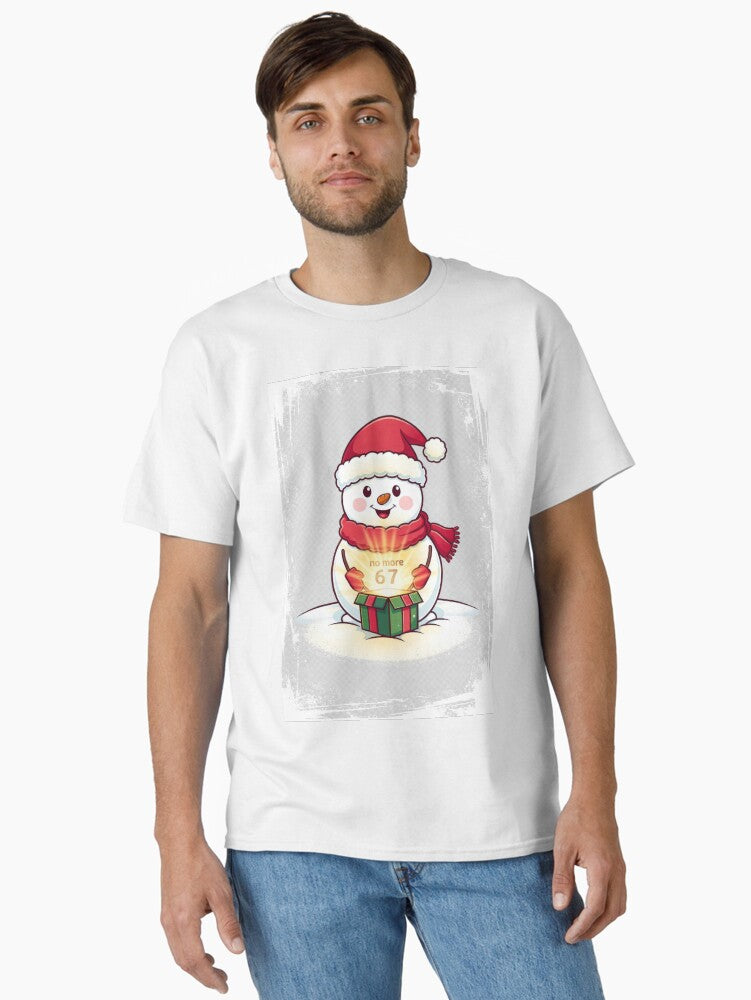 SNOW MAN and 6 or 7 MEME ai generated design Classic T Shirt T Shirt High Search Demand Futuristic Style