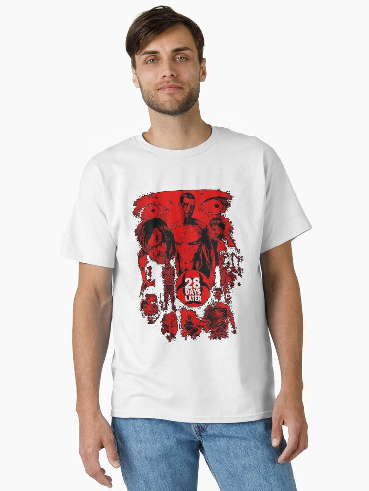28 Days Later Horror Movie Classic T-Shirt | Premium Unisex T-Shirt, Trending Graphic Tee