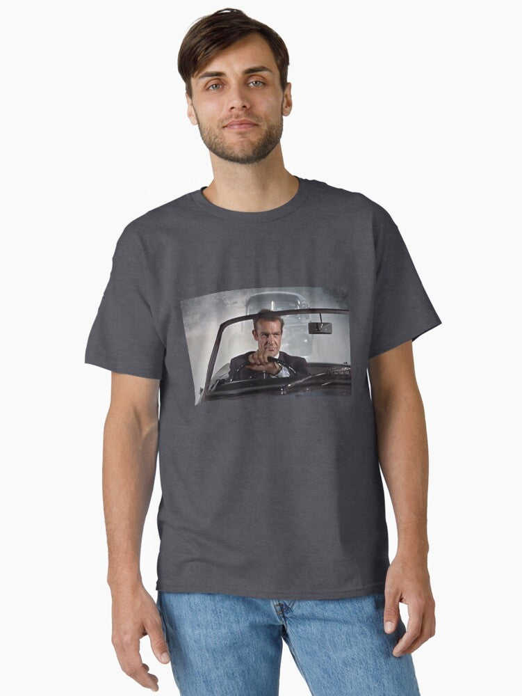 Suave Spy Car Chase Classic T-Shirt | Graphic T-Shirt for Unisex