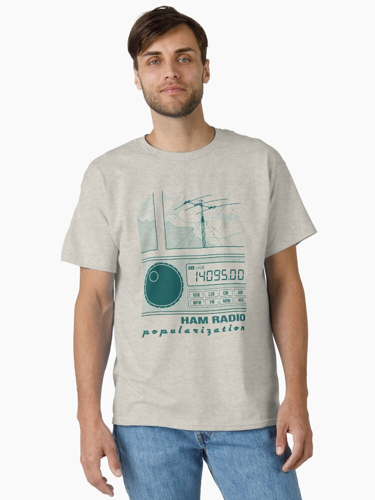 Ham Radio Popularization Dark Cyan Lines