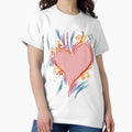 biomechanical heart Not AI generated t shirts hand drawn t shirts Classic T Shirt T Shirt High Search Demand Daily Wear