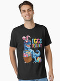 Easter Bunny Dinosaur T Shirt T Rex Boys Kids Eggs Cellent T-Shirt