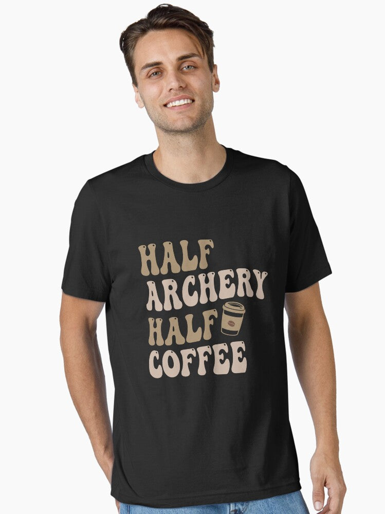 Half Archery Half Coffee T-Shirt