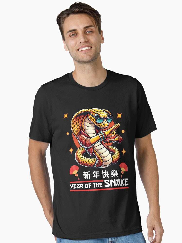 Disco Year Of The Snake 2025 Chinese New Year 2025 Essential T-Shirt | Premium Unisex T-Shirt, Trending Graphic Tee